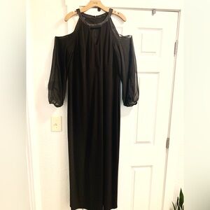 Black maxi plus size dress